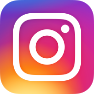Symbol graficzny portalu Instagram przedstawiający biały obrys aparatu fotograficznego na tęczowym tle